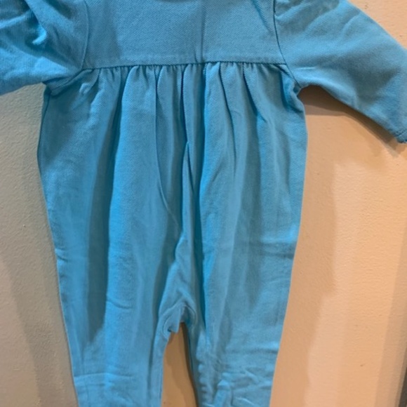 NWT Ralph Lauren LAYETTE L/S ONESIE- Turquoise - 9 Month - Picture 4 of 10